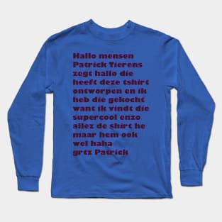 shirt nummer twee Long Sleeve T-Shirt